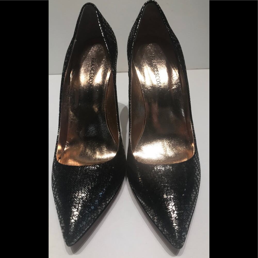 Francesco Sacco flex glitter w/black Burma leather